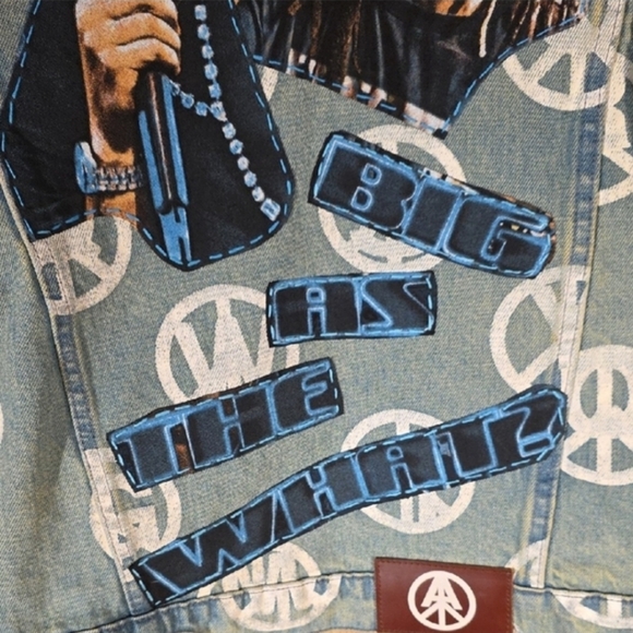 Unisex Drake & J. Cole Upcycled Denim Jacket - Picture 5 of 11